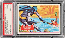 1966 Topps Batman A Series THE BATLINE LIFELINE #7A PSA 9 MINT picture
