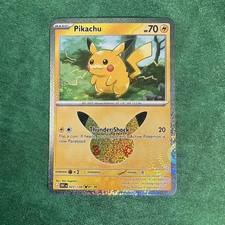 Pikachu 023/128 Holo Rare 30th Celebration Pokemon TCG NM/M  picture