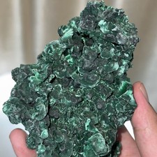 635g A++Natural Velvet Malachite Mineral Specimen Collectible Crystal Healing picture