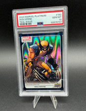 Wolverine 2023 Marvel Platinum 182 Teal Wave 799 PSA 10 Gem Mint Upper Deck picture