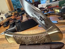 Limited 1 OF 500 FIRST PRODUCTION RUN 2019 Custom Micarta 110 Hunter Buck Knives picture