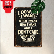 Live Life Your Own Way Quote Tin Metal Sign Self Confidence Wall Plaque picture