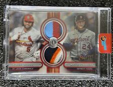 2024 Topps Tribute Dual Patch Relic Pujols and Cabrera Red Parallel 01/10 picture