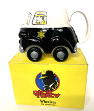 DICK TRACY 1990 APPLAUSE WHEELES COFFEE MUG CERAMIC DISNEY NIB picture