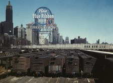 South Water Street freight depot of the Illinois Central, Chicago 1943 8.5 x 11 picture