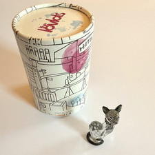 Swarovski Crystal The Lovlots Figurine - House of Cats - Ines Gray Cat picture