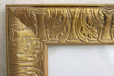 MINIATURE VINTAGE FITS 5 X 6 ARTS & CRAFTS PICTURE FRAME GOLD GILT ORNATE WOOD picture