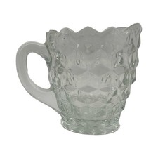 Vintage Fostoria Glass American Block Optic Creamer picture