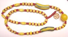 Yellow and Red Trade Bead Necklace picture