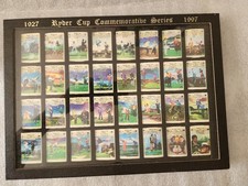1927-1997 Ryder Cup Commemorative Series Matchbook Collection Framed Shadow Box picture