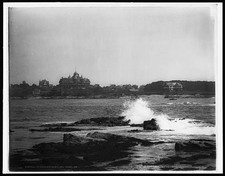 York Maine Passaconaway Inn 1900s Coastal Hotel Rocky Shoreline Wave Crash picture