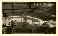 Nantucket MA Restaurant Interior The Skipper c1920s-30s Vintage Postcard bhn picture