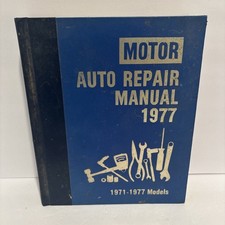Motor Auto Repair Manual 1977 Edition Hardcover Vintage Service Reference Book picture