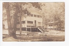 Cottages In Campground Taneycomo Park Branson Missouri RPPC Real Photo Postcard picture