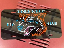 Lone Wolf License Plate picture