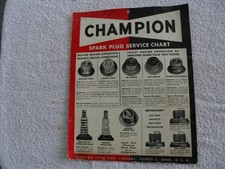 Champion spark plug service chart 1953 picture