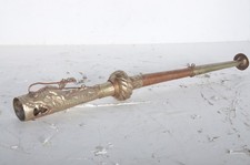 Vintage Tibetan Nepal Copper & Brass Dragon Horn Buddhist Trumpet 17