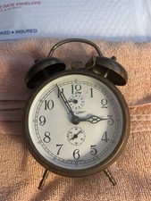 vintage Jerger double-bell mechanical alarm clock, made in West Germany picture