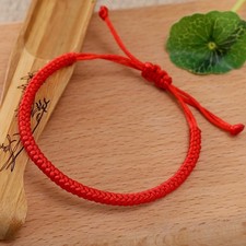 Red String Tibetan Good Luck Fortune Bracelet Kabbalah Protection Lucky Bracelet picture