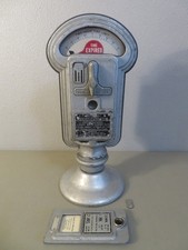 Vintage Duncan Meyer Parking Meter 5¢ 10¢ 25¢ Coin Slots 2 Hour Limit No Lock picture
