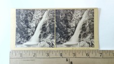 Glen Ellis Falls Stereoview Kilburn Brothers Littleton NH 1870s Waterfall picture