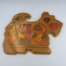 Vintage 1989 Lisa Frank Scotty Dog Notepad Pencil Clips Gift Set Complete NEW picture