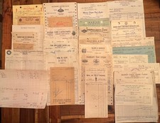Large Lot 30 Vintage 1940s-1950s Marion Ohio Business Receipts Invoices Plus picture