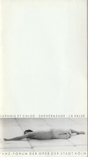 Programme booklet ballet Maurice Ravel Daphnis et Chloe / Sheherazade / Cologne 1981 picture