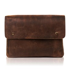 TUZECH Vintage Leather Document Folder Portfolio 13.3