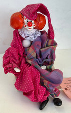 Vintage Character Guardian Clown Doll Shelf Sitter By Joan Rydberg picture