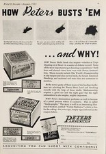 1933 Print Ad Peters Ammunition Shotgun Shells Skeet & Trap Loads Kings Mills,OH picture