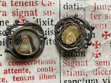RARE ANCIENT LOT RELICS St. Rita : N.2 Stunning brooches - Ex-indumentis  picture