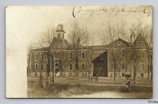 RPPC Public High School Children Teacher Jerseyville Illinois IL Postcard picture