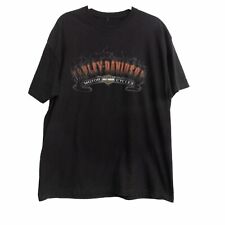 Harley Davidson Mens Gray Cotton Graphic North Country Pullover Short Sleeve L picture