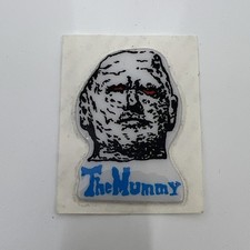 The Mummy Karloff Monster Puffy Sticker Decal Vtg Taiwan picture