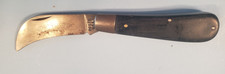 L42- Vintage Boker USA Tree Brand Hawkbill Pruner Single Blade  Knife 9215 picture