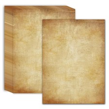 60 PCS Old Fashioned Faux Parchment Paper Aged Paper Antique Looking 8.5 x 11 picture