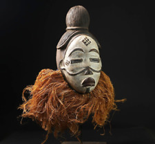 African Mask Spirit Gabonese African Puno GURO wall mask vintage art-G2140 picture