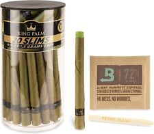 King Palm | Slim Size | Natural | Organic Prerolled Palm Leafs | 20 Rolls picture