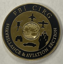 FBI CIRG Crisis Incident Response Surveillance & Aviation Section Challenge Coin picture