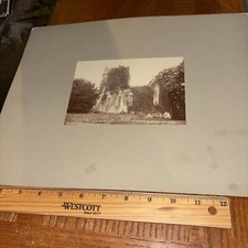 Vintage Muckross Abbey Mounted English Architecture Photo Killarney Ireland picture