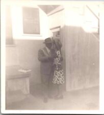 c1920 African American Man Woman Kissing Romantic Black Americana Snapshot Photo picture