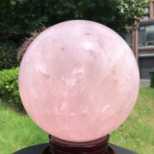 14.82LB Large Natural Pink Rose Quartz Sphere Crystal Ball Reiki Healing picture