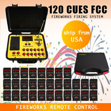 Ship From USA 120Cues fireworks firing system 500M  ABS Waterproof Case Remote picture