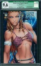 Michael Turner Presents Aspen 3 CGC 9.6 Qualified SS NM Wizard World Chicago Con picture