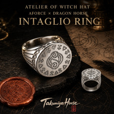 AFORCE x DRAGON HORSE ~ Witch Hat Atelier Intaglio Ring - PRESALE picture