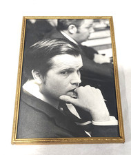 Vtg Ted Kennedy Black White Portrait Photo 5x7 Gold Frame Stohlman Fox Cities picture