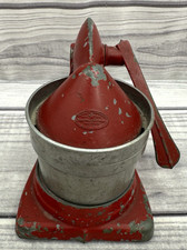 VINTAGE RED STREAMLINE SUPER JUICER - NATIONAL DIECASTING CO - GOOD HOUSEKEEPING picture