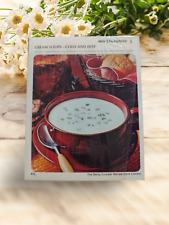 Betty Crocker Recipe Card Library 1971 Replacements: CREAM SOUPS COLD AND HOT picture