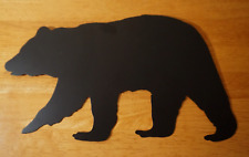 BLACK BEAR METAL SCULPTURE SIGN Rustic Lodge Log Cabin Home Decor NEW picture